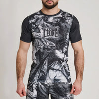 Rashguard Leone IUTER Barbed Wire AB06IU Nero-Combat Arena