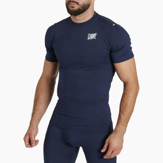 Rashguard Leone Primal Instinct AB917 maniche corte Blu-Combat Arena