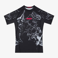 Rashguard Manto Flux maniche corte Nero-Combat Arena