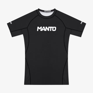 Rashguard Manto Logo Dual Kurzarm Schwarz-Combat Arena
