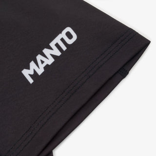 Rashguard Manto Logo Dual Kurzarm Schwarz-Combat Arena