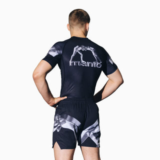 Rashguard Manto Metal Kurzarm-Combat Arena