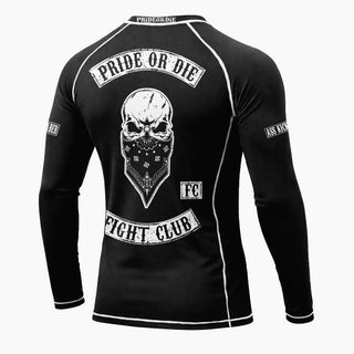 Rashguard Pride or Die Fight Club maniche lunghe-Combat Arena