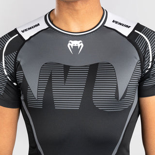 Rashguard Venum Adrenaline Kurzarm Schwarz-Grau 
