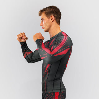 Rashguard Venum Amazonia Reborn maniche lunghe Nero-rosso-Combat Arena