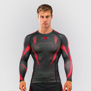 Rashguard Venum Amazonia Reborn maniche lunghe Nero-rosso-Combat Arena