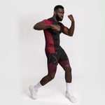 Rashguard Venum Assassin's Creed Shadows maniche corte Rosso-nero-Combat Arena