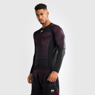 Rashguard Venum G-Fit Air langärmlig Schwarz-Rot 