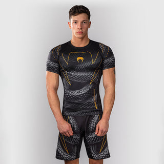 Rashguard Venum Matupa Kurzarm Schwarz-Grau-Combat Arena