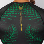 Rashguard Venum Matupa Kurzarm Schwarz-Grün-Combat Arena
