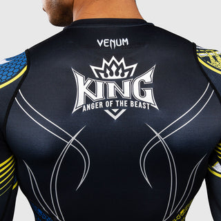 Rashguard Venum Tekken 8 King maniche lunghe Nero-giallo-Combat Arena