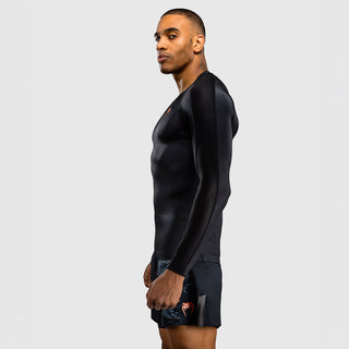 Rashguard Venum Thunder Dragon lange Ärmel Schwarz-Combat Arena