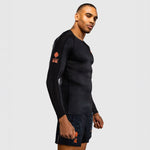 Rashguard Venum Thunder Dragon lange Ärmel Schwarz-Combat Arena