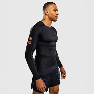 Rashguard Venum Thunder Dragon lange Ärmel Schwarz-Combat Arena