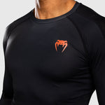 Rashguard Venum Thunder Dragon lange Ärmel Schwarz-Combat Arena