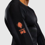 Rashguard Venum Thunder Dragon lange Ärmel Schwarz-Combat Arena