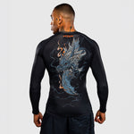 Rashguard Venum Thunder Dragon lange Ärmel Schwarz-Combat Arena