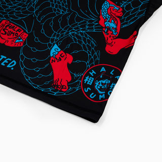 Rashguard Half Sumo Black Mamba Neon langärmlig 