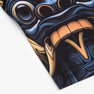 Rashguard Manto Barong kurzarm Schwarz 