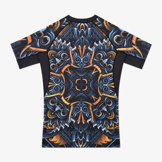 Rashguard Manto Barong kurzarm Schwarz 