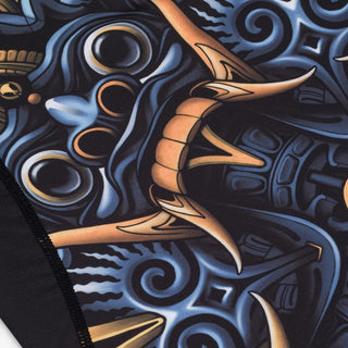 Rashguard Manto Barong kurzarm Schwarz 