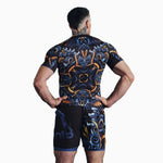 Rashguard Manto Barong kurzarm Schwarz 