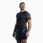 Rashguard Manto Barong kurzarm Schwarz 