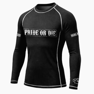 Rashguard Pride or Die Fight Club langärmlig 