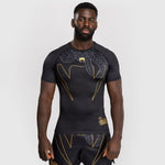 Rashguard Venum Serpenti Kurzarm Schwarz 