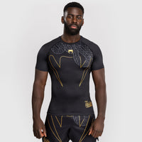 Rashguard Venum Serpenti Kurzarm Schwarz 