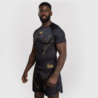 Rashguard Venum Serpenti Kurzarm Schwarz 