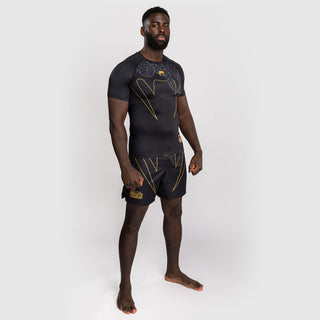 Rashguard Venum Serpenti Kurzarm Schwarz 