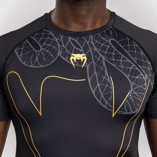 Rashguard Venum Serpenti Kurzarm Schwarz 