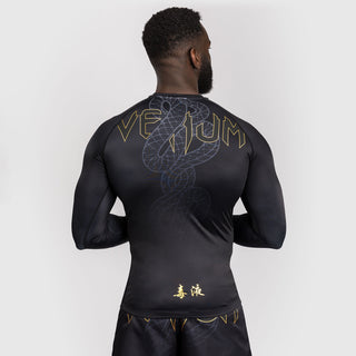 Rashguard Venum Serpenti langärmlig Schwarz 