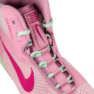 Ringerschuhe-Wrestling Nike Tawa Rosa-grün-Combat Arena