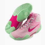 Ringerschuhe-Wrestling Nike Tawa Rosa-grün-Combat Arena