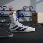 Boxschuhe Adidas Box Hog 4 Weiß-Blau 