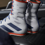 Boxschuhe Adidas Box Hog 4 Weiß-Blau 