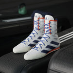 Boxschuhe Adidas Box Hog 4 Weiß-Blau 