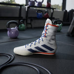 Boxschuhe Adidas Box Hog 4 Weiß-Blau 