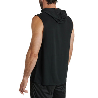 Ärmellose Jacke mit Kapuze Leone Logo ABX120 Schwarz 