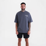 T-shirt Boxraw This Is My House Oversize Grigio-Combat Arena