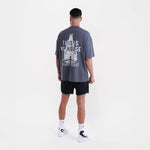 T-shirt Boxraw This Is My House Oversize Grigio-Combat Arena