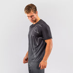 T-shirt Venum Dry Tech Giant Shift Nero-grigio-Combat Arena
