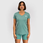 T-shirt donna Venum Essential Verde acqua-Combat Arena