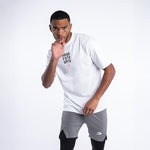 T-shirt Boxraw HRDR FSTR SMTR Oversize Weiß