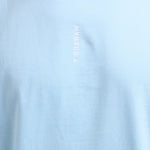 T-shirt Boxraw Lineal Oversize Blau 