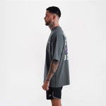 T-shirt Boxraw We Don't Play Boxing Oversize Grau-rosa 