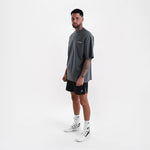 T-shirt Boxraw We Don't Play Boxing Oversize Grau-rosa 