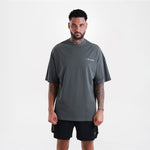 T-shirt Boxraw We Don't Play Boxing Oversize Grau-rosa 